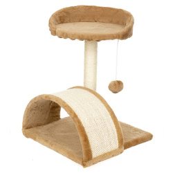 Pet HOBBY Drapak dla kota, 3-poziomowy z tunelem, legowiskiem  i piłeczką