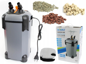 SOBO FILTR KUBEŁKOWY 1500l/h 15W AKWARIUM DO 450L