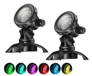 SUNSUN CED-110B Lampy LED 7 kolorów światła, oświetlenie do oczka wodnego, basenu, ogrodu