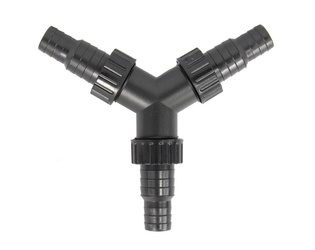 Trójnik, rozdzielacz na węże ¾”, 1" / 20mm, 25mm