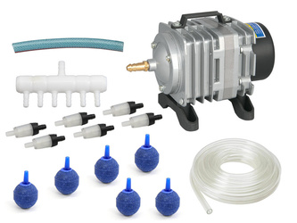 RESUN ACO-001 Pompa napowietrzająca, kompresor 18W 1500l/h do akwarium i oczka wodnego