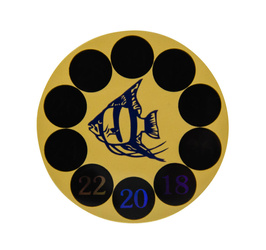 Termometr naklejany na szybę, okrągły