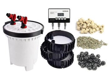 FILTR ZEWNĘTRZNY KUBEŁKOWY HW-5000 + LAMPA UV-C 9W