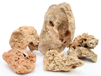 YELLOW TAI LAKE STONE kamień, skała wapienna do dekoracji akwarium Malawi i Tanganika - mix 15kg