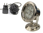 Reflektor, metalowa lampa LED 6W - wąskokokątne oświetlenie do oczka wodnego, stawu, basenu lub ogrodu
