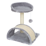 Pet HOBBY Drapak dla kota, 3-poziomowy z tunelem, legowiskiem  i piłeczką