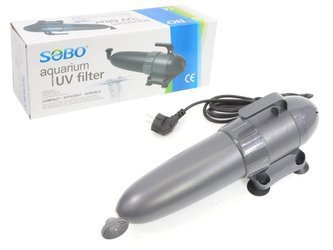 SOBO UV-007 sterylizator, lampa UV-C 7W z wbudowana pompą do akwarium i oczka wodnego