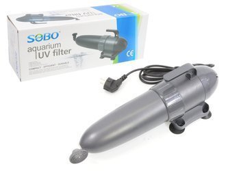 SOBO UV-009 sterylizator, lampa UV-C 9W z wbudowana pompą do akwarium i oczka wodnego