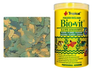 TROPICAL BIO-VIT 1000ml / 200g - roślinny pokarm podstawowy dla ryb